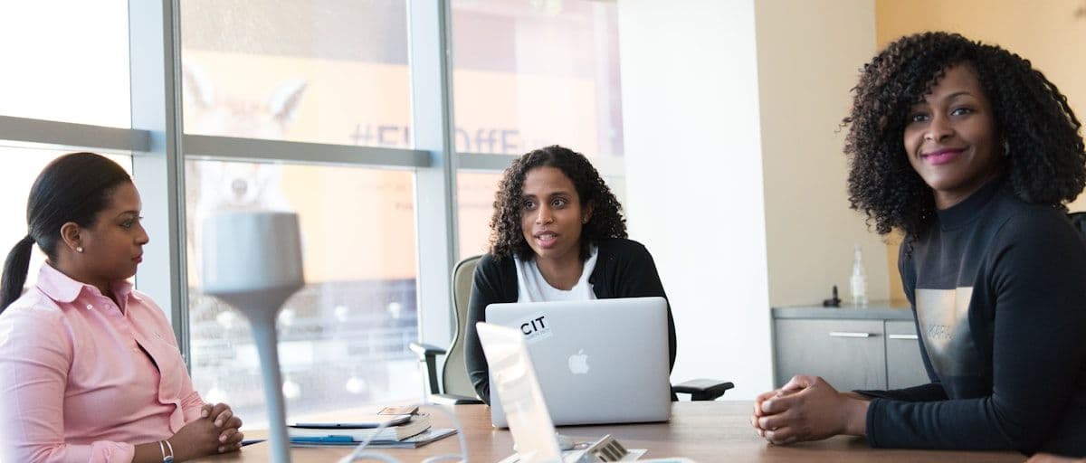 Three women agripreneurs in a business advisory session